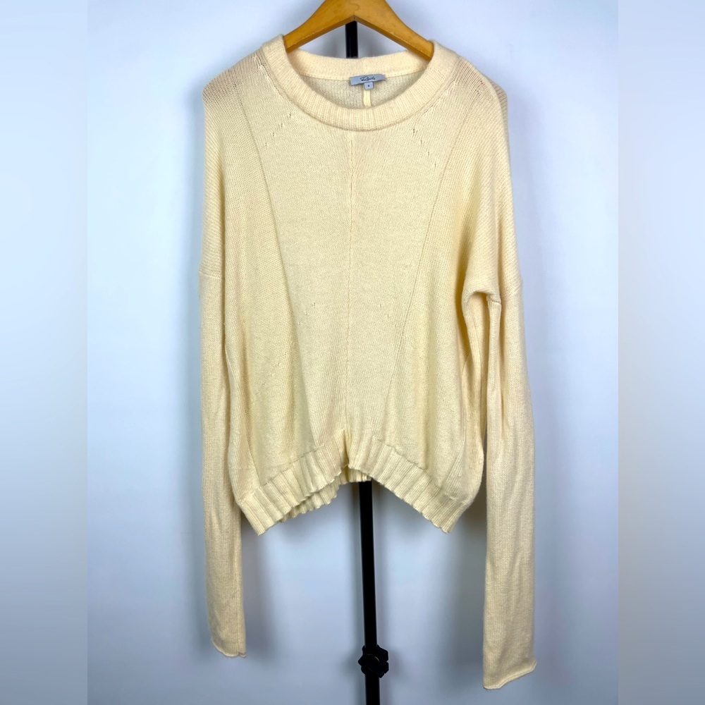 Rails Joanna Cream Ivory Cashmere‎ Wool Blend Pullover Knit Sweater